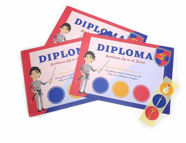 Diploma Ridderfeestje
